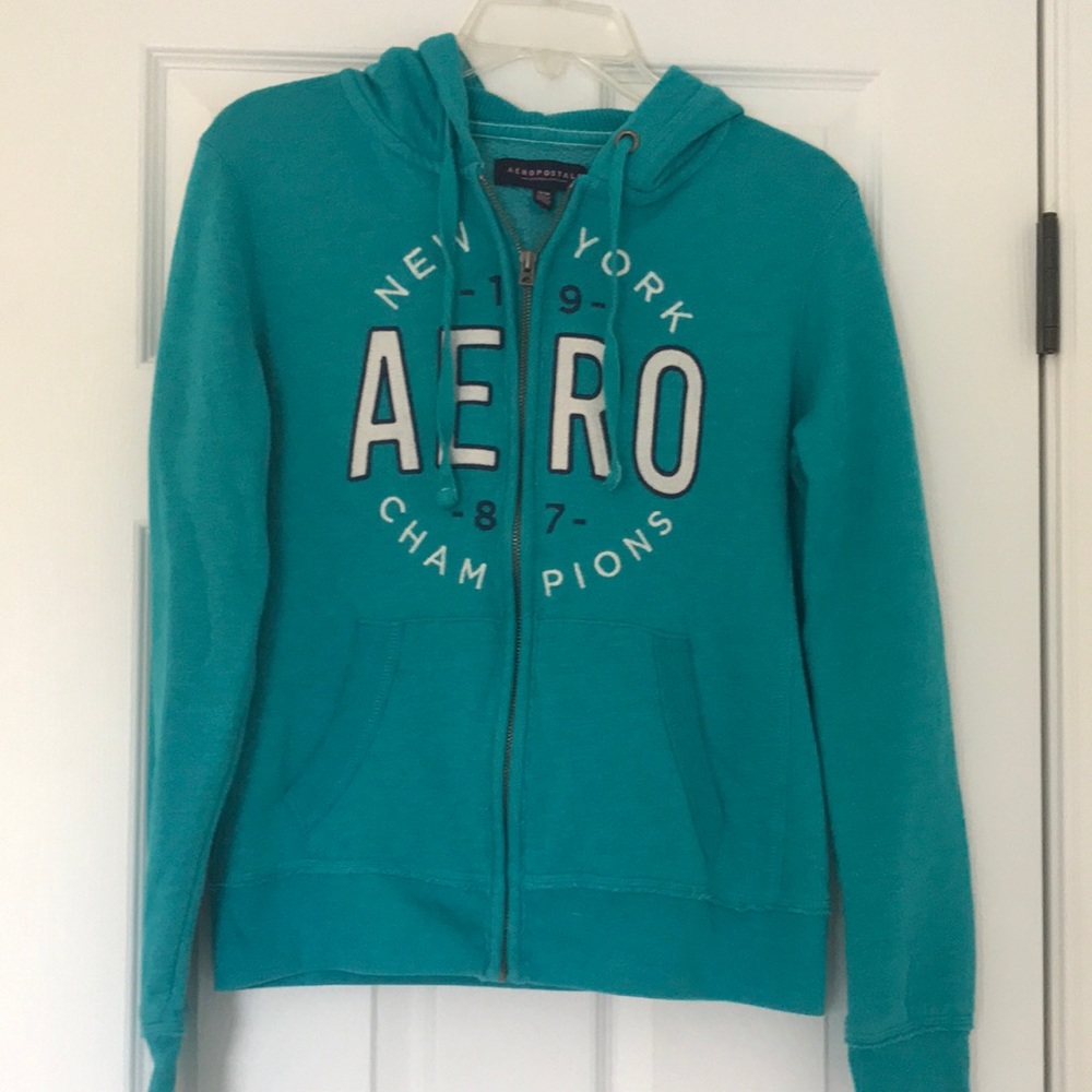 🤩AERO TURQUOISE ZIP-UP HOODIE🤩